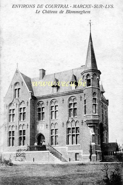 ancienne carte postale de Marke Le Château de Blommeghem