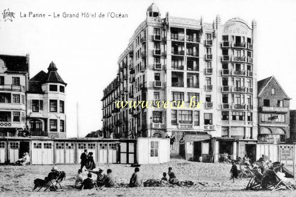 ancienne carte postale de La Panne Le Grand Hôtel de l'Océan
