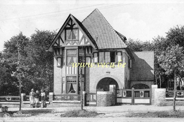 ancienne carte postale de Duinbergen Villa Pierre et Thérèse