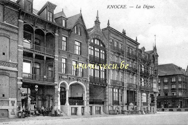 postkaart van Knokke Zeedijk