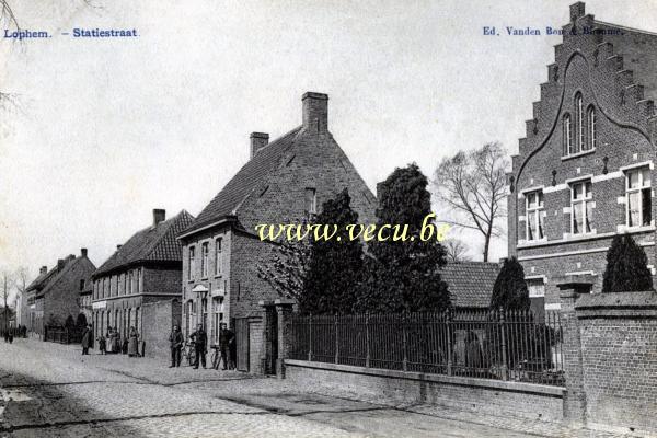 ancienne carte postale de Loppem Statiestraat