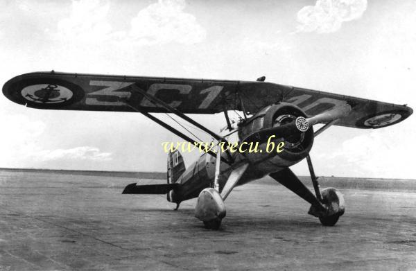 postkaart van Vliegtuigen Morane-Saulnier MS225 fighter plane - 75 produced (in service from 1932 to 1940)