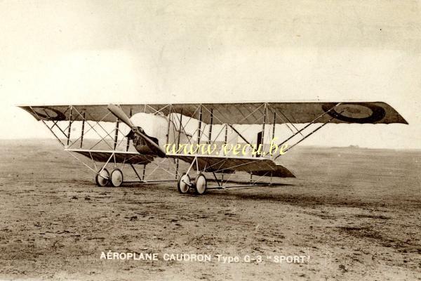 postkaart van Vliegtuigen Aéroplane Caudron type G-3 sport