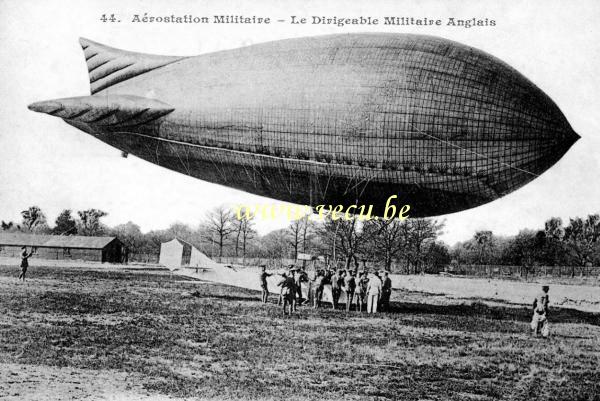 postkaart van Luchtschepen Le Dirigeable Militaire Anglais