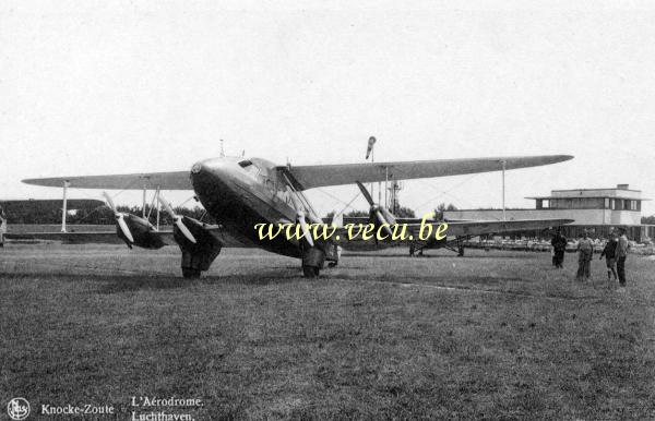 ancienne carte postale de Aéroports Knocke-Zoute - L'Aérodrome