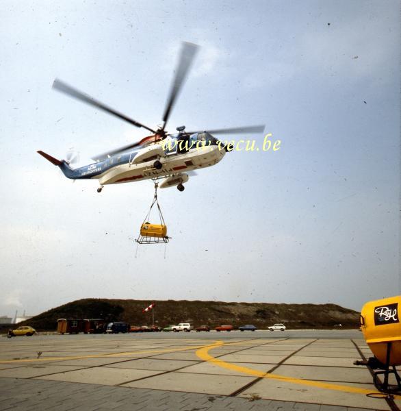 photo ancienne  d'hélicoptères   hélicoptère KLM