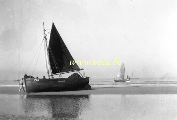photo ancienne  de bateaux de pêche  