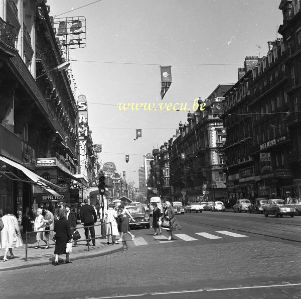 photo ancienne  de Bruxelles - Boulevard Anspach  Boulevard Anspach 