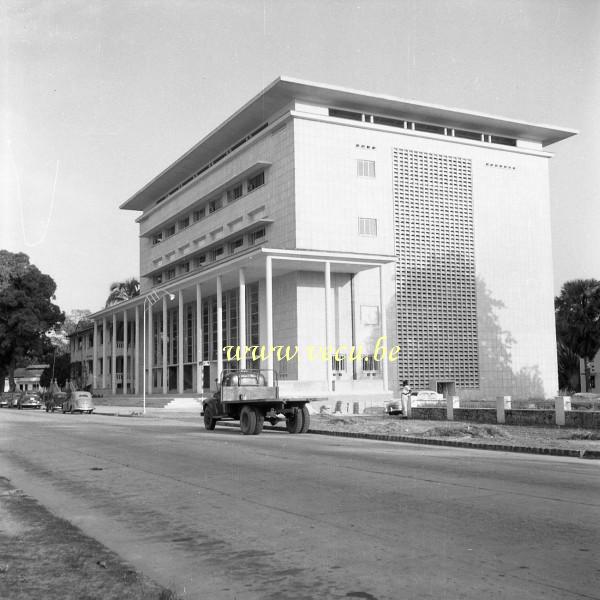 photo ancienne  d' urbanisme au Congo  