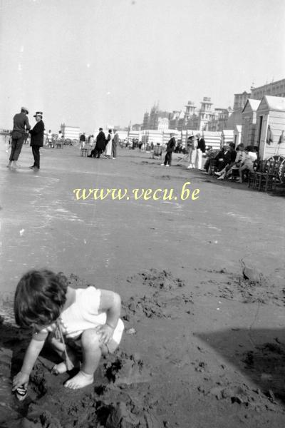 photo ancienne  de Blankenberge  La plage