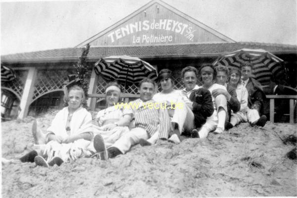 photo ancienne  de Heyst  Tennis de Heyst s/m - La Potinière