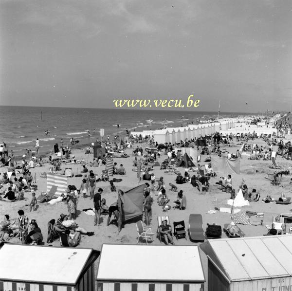 photo ancienne  de Middelkerke  La plage