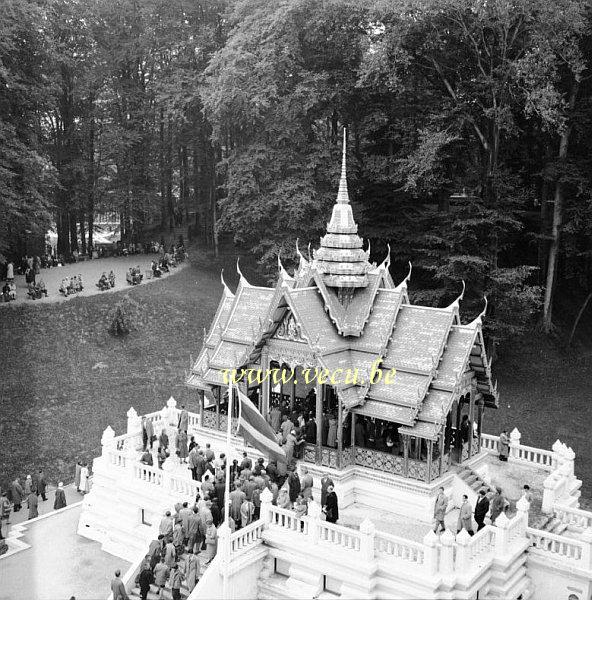 photo ancienne  de l'expo 58  Le pavillon de la Thailande