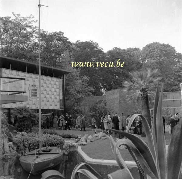 photo ancienne  de l'expo 58  Le pavillon de Monaco