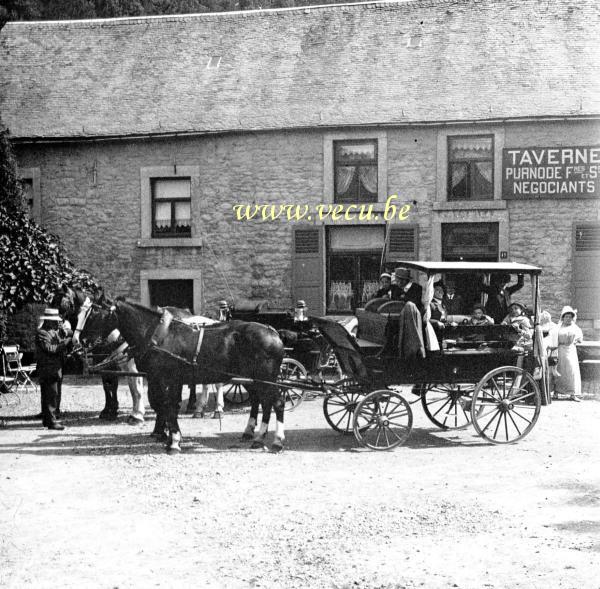 photo ancienne  de Cafés en Belgique  Etape à Crupet - Taverne Purnode Frères