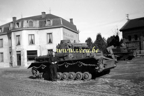 photo ancienne  d'hôtels en Belgique  Hôtel de la gare - rue de la gare