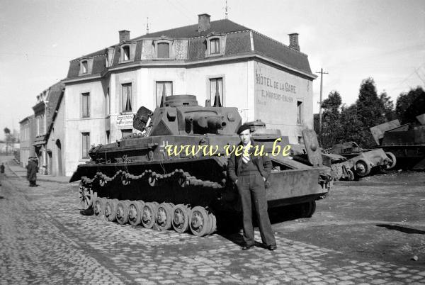 photo ancienne  d'hôtels en Belgique  Hôtel de la gare - rue de la gare