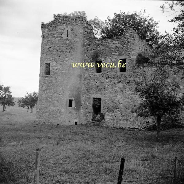 photo ancienne  Les ruines du château