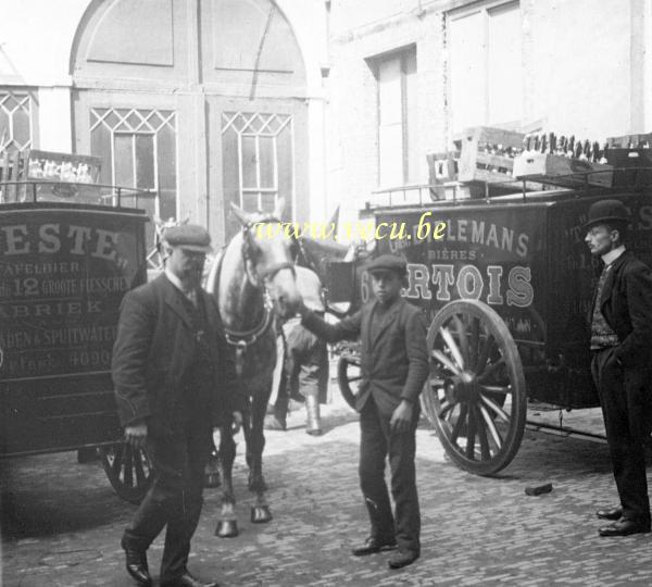 photo ancienne  de métiers divers  Gust. Dielemans - Bières Artois