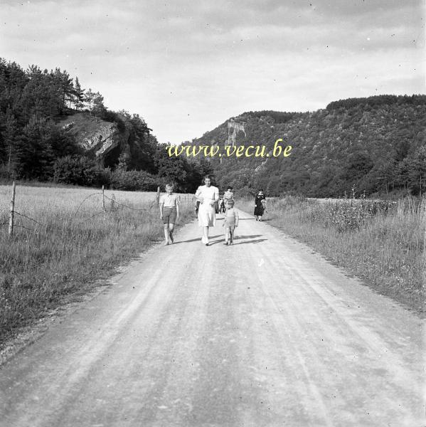 photo ancienne  Promenade en famille