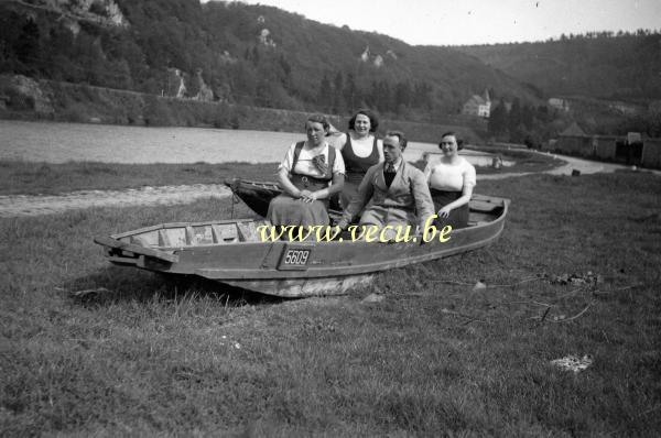 photo ancienne  Barque mosane traditionelle