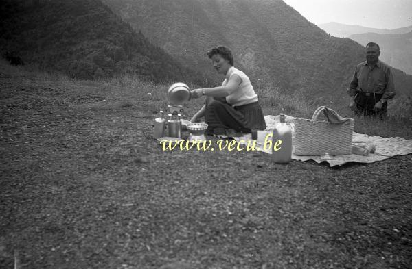 photo ancienne  Dans les Alpes entre Bollène et Turin