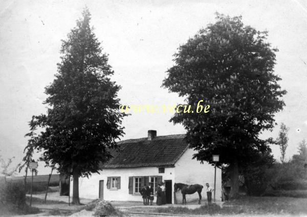 photo ancienne  Passage à niveau du tram à vapeur