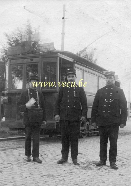 photo ancienne  Tramway bruxellois - ligne 23 - Bourse - Rogier - Places de bienfaiteurs