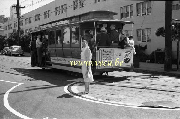photo ancienne  Tramway municipal de San Francisco