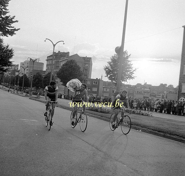 photo ancienne  de sport cycliste  Le critérium du tour de France à Woluwe en 1960 (avenue de Brocqueville)