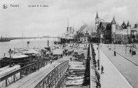 carte postale de Anvers Le Pont et le Steen
