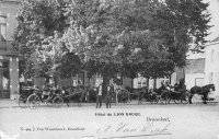 carte postale ancienne de Brasschaat Hôtel du Lion Rouge