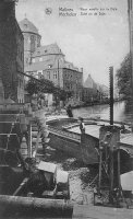 carte postale ancienne de Malines Vieux Moulin sur la Dyle