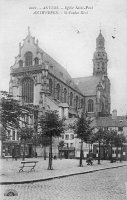 carte postale de Anvers Eglise Saint-Paul