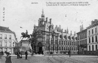 postkaart van Antwerpen La Banque Nationale construite de 1875 à 1880 - Architecte P.Beyaert