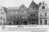 carte postale ancienne de Malines Quai aux Avoines