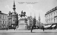 postkaart van Antwerpen Statue de Léopold I