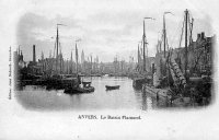 carte postale de Anvers Le Bassin Flamand