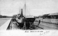 carte postale de Anvers Steamer en cale sèche