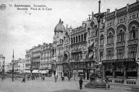 carte postale de Anvers Place de la Gare