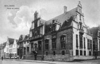 carte postale ancienne de Malines Palais de justice