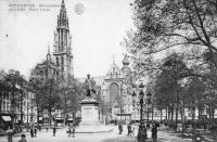 carte postale de Anvers Place verte