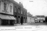 carte postale ancienne de Kontich Place Communale