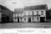 carte postale ancienne de Kontich Place Communale