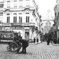 postkaart van Antwerpen Rue des Douze Mois (vue depuis le Meir actuel)