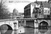 carte postale ancienne de Malines La Dyle et le Pont de la Fontaine