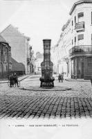 carte postale ancienne de Lierre Rue Saint-Gommaire - La Fontaine