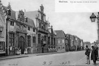 carte postale ancienne de Malines Une des façades du Palais de Justice