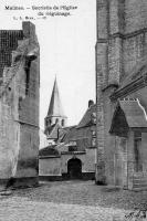 carte postale ancienne de Malines Sacristie de l'Eglise du Béguinage