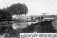 carte postale ancienne de Malines Le Pont levis à Muysen